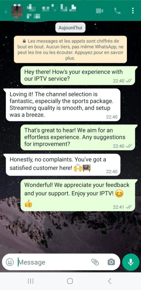 Customer WhatsApp conversation 1